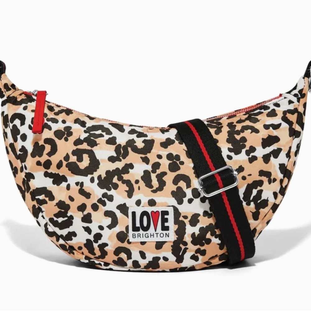 Brighton Leopard Print Crossbody Bag
